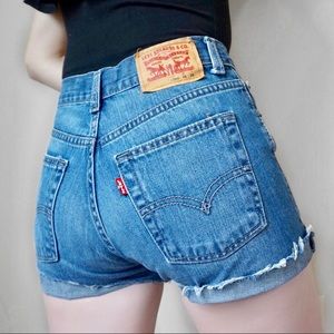 Levi's 505 Kids Cutoffs High Waist